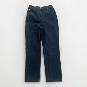 St John Marie Gray Pants Sz4 Black Jeans Stretch High End Classy Old Money